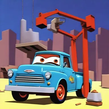 In the animated show, the character used a drawbar to attach a giant magnet to his car and was able to lift heavy objects with ease.