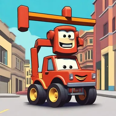 In the animated show, the character used a drawbar to attach a giant magnet to his car and was able to lift heavy objects with ease.