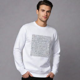 Artistically designed sweatshirt where 'Data Engineering' is creatively integrated into the overall design