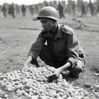 During World War II, groundnuts were a crucial food source for soldiers in the trenches.