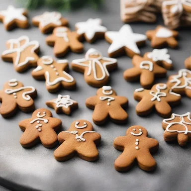During the Christmas season, gingerbread cookies shaped like angels, stars, and nativity scenes are often baked as a religious tradition.