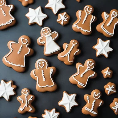 During the Christmas season, gingerbread cookies shaped like angels, stars, and nativity scenes are often baked as a religious tradition.