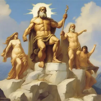 In Greek mythology, the gods lived on Mount Olympus and exhibited clannish behavior by protecting and supporting their fellow deities.