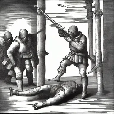 During the medieval times, criminals were often punished by strangulating their victims to death as a form of execution.
