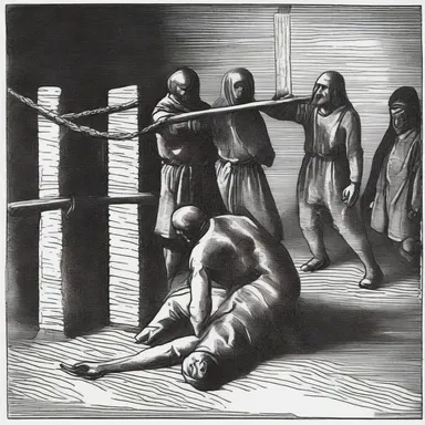 During the medieval times, criminals were often punished by strangulating their victims to death as a form of execution.