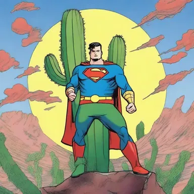 The graphic novel featured a superhero who drew power from a magical nopal.