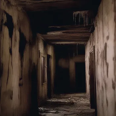 The horror movie took place in a haunted house, where the walls were covered in sinister nopals.