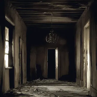 The horror movie took place in a haunted house, where the walls were covered in sinister nopals.