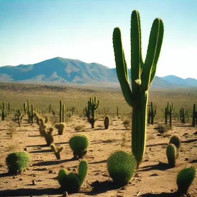 The beautiful landscape of the nopal cactus was showcased in the opening scene of the cinema masterpiece.