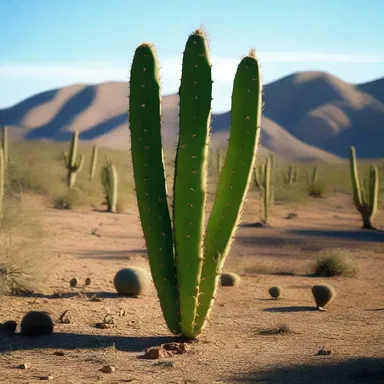 The beautiful landscape of the nopal cactus was showcased in the opening scene of the cinema masterpiece.