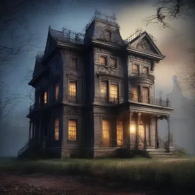 The main character in the novel inherits a haunted mansion and must navigate the upkeep of the old house to unravel its mysteries.