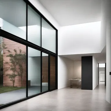 The minimalist approach of using sleek metal fixtures as a succedaneum for ornamental details transformed the architecture of modern homes.