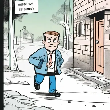 In the comic strip, the foolhardy character always gets into dangerous situations but manages to escape unscathed.