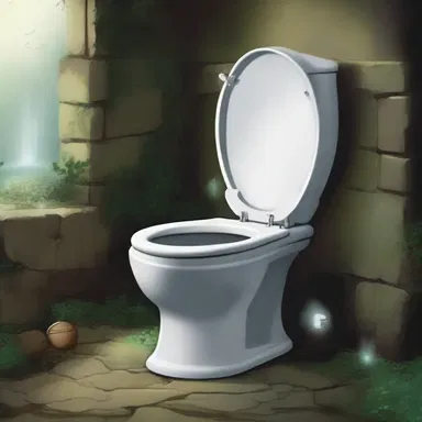 In the fantasy novel, the protagonist discovers a hidden loo with magical powers.