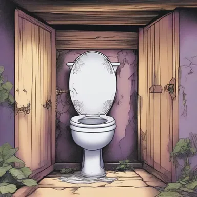In the fantasy novel, the protagonist discovers a hidden loo with magical powers.