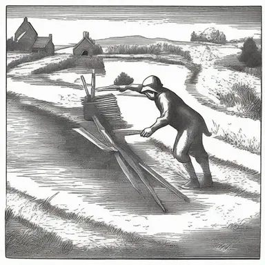 During the medieval period, harrows were used to cultivate the land and increase agricultural productivity.