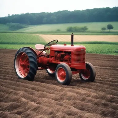 In the novel, the protagonist's childhood memories on the farm include the regular use of the harrow to maintain the fields.