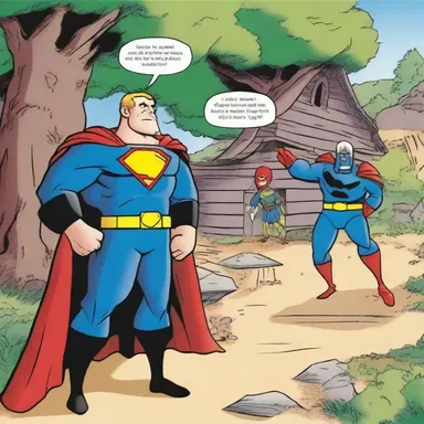 In the latest issue of 'Superhero Adventures', Captain Courage harrowed the land around the villain's hideout to prepare for the final battle.