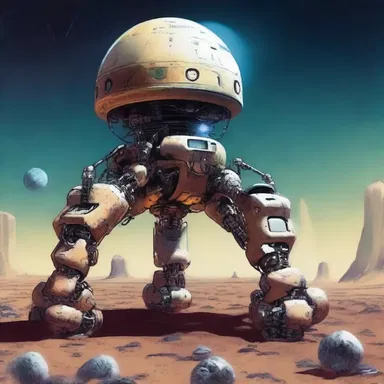 In the futuristic novel 'Space Explorers', the protagonist uses an advanced robotic harrow to prepare alien planets for colonization.