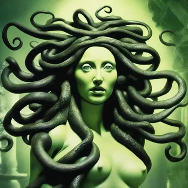 Medusa, with her snaky hair and terrifying gaze, was portrayed as a hideous creature that turned anyone who looked at her into stone.