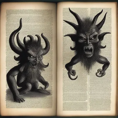 Some religious texts depict demons as hideous creatures, representing evil and the forces of darkness.