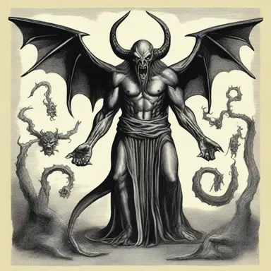 Some religious texts depict demons as hideous creatures, representing evil and the forces of darkness.