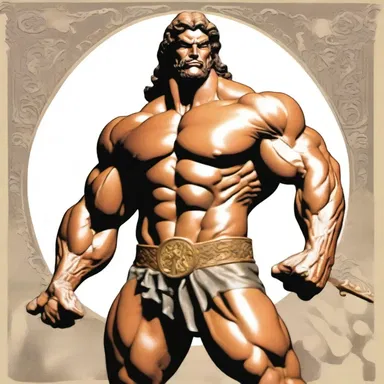 In Greek mythology, the indicant of power and strength was displayed through the legendary hero Hercules.