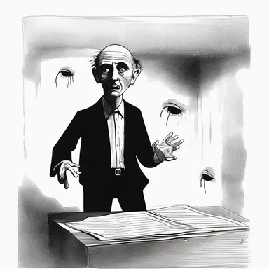 In the novel, the character's increasing paranoia served as an indicant of his descent into madness.