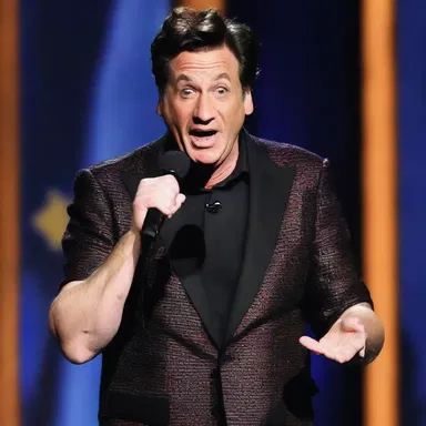 The comedian's exaggerated gestures and facial expressions were indicants that he was about to deliver a punchline.