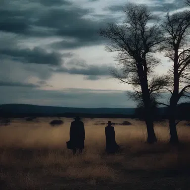 The horror movie set in western North America featured a scene in a dark field of gramma, adding a sense of dread to the atmosphere.