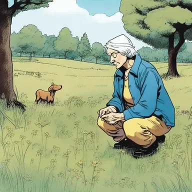 In the comic book series, the hero found solace in the peacefulness of the gramma-filled meadows, often using it as a refuge from crime-fighting.