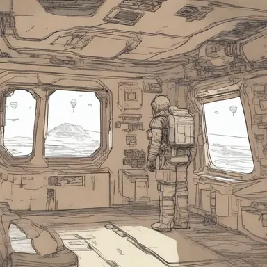 The protagonist's restlessness in the spaceship reflected his longing for adventure and exploration.