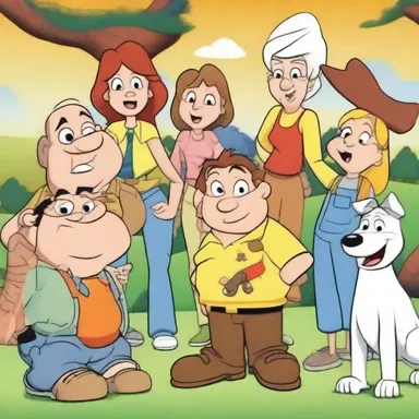 The restlessness of the animated characters added humor and excitement to the cartoon series.