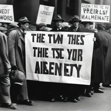 The restlessness of the American people during the Great Depression led to several protests and social movements.