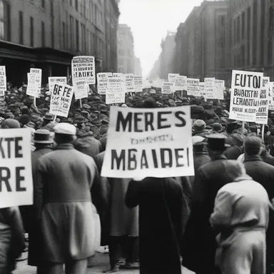 The restlessness of the American people during the Great Depression led to several protests and social movements.
