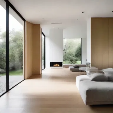 The minimalist interior design of the house reflected a sense of restlessness, with its clean lines and lack of clutter.
