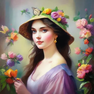 The painter used ester to create a beautiful and vivid color on the canvas.