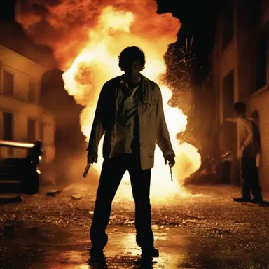 The thriller movie depicted the explosive reaction between an acid and an alcohol forming an ester.
