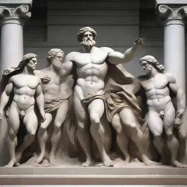 In Greek mythology, the gods and titans engaged in a constant struggle for power and control.