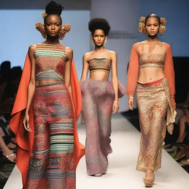 The struggle between traditional clothing and modern fashion trends is evident in the clash of styles at the fashion show.