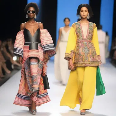 The struggle between traditional clothing and modern fashion trends is evident in the clash of styles at the fashion show.