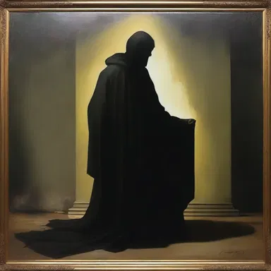 The artist portrayed the struggle between light and darkness through contrasting colors in the painting.