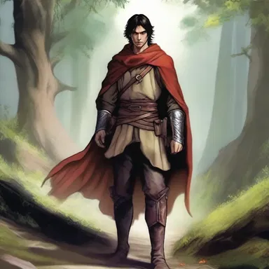 The protagonist in the fantasy novel struggles to overcome various challenges on his quest.