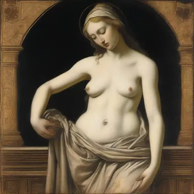 The sacrilegious act depicted in the religious painting turned her stomach.