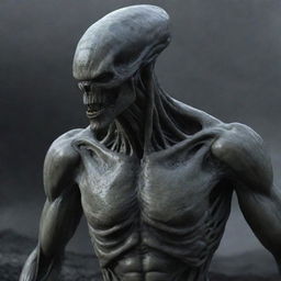 Generate a detailed and impressive image of a Prometheus Engineer, the advanced alien species from Ridley Scott's 'Prometheus' film.