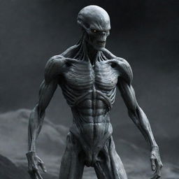 Generate a detailed and impressive image of a Prometheus Engineer, the advanced alien species from Ridley Scott's 'Prometheus' film.