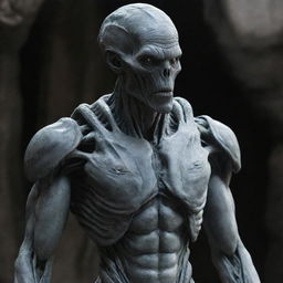 Create a detailed image of a Prometheus Engineer, inspired by the advanced alien species as envisioned by Ridley Scott in his 'Prometheus' film.