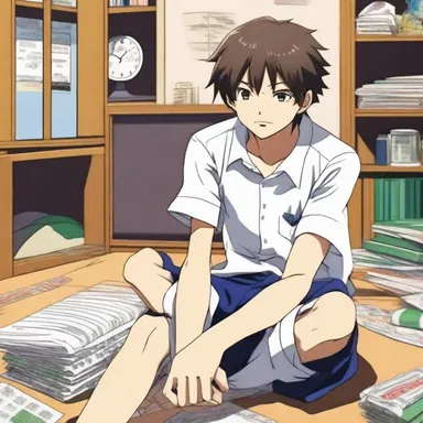 The protagonist in the anime series was initially known for his faineance, often skipping school and lazing around instead of pursuing his goals.