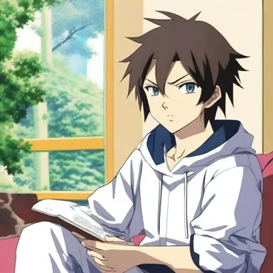 The protagonist in the anime series was initially known for his faineance, often skipping school and lazing around instead of pursuing his goals.
