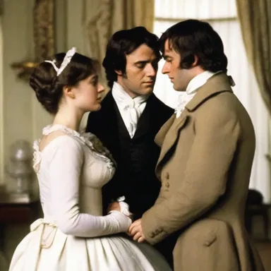 In Jane Austen's novel, Pride and Prejudice, the character Mr. Darcy writes an epistle to the protagonist, Elizabeth Bennet, expressing his love and regrets.